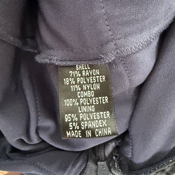 Adrianna Papell Tiered Petal Layered Sheath Party Dress Shiny Blue Size 10 - Picture 5 of 5